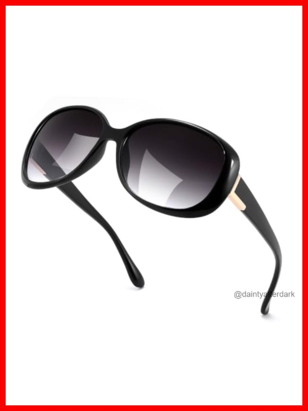 Oversized Square Wraparound Sunglasses UV400 Full-Frame